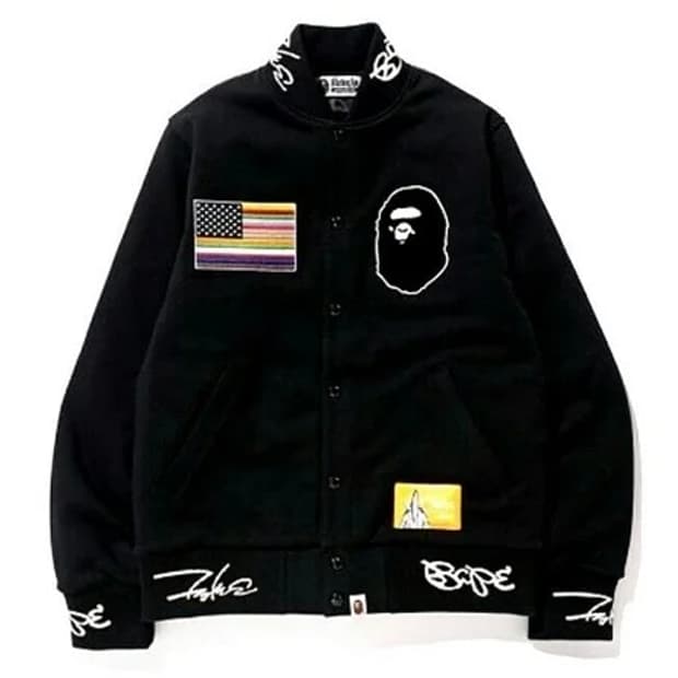 16ss 베이프 x 퓨추라 바시티 자켓 2xl
