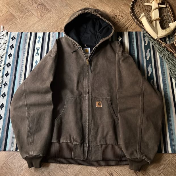[2XL]칼하트 USA 브라운 액티브 워크자켓