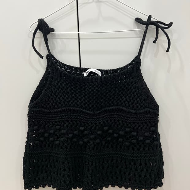 자라 니트 뷔스티에 