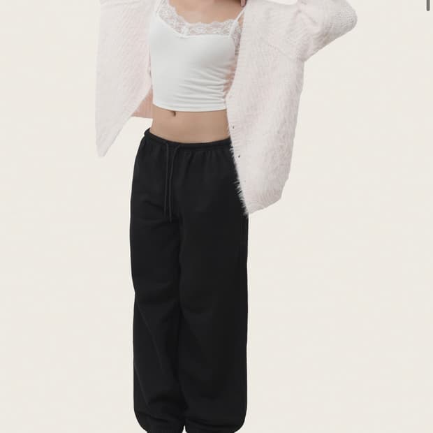 클리시어 슈가플럼 가디건 핑크