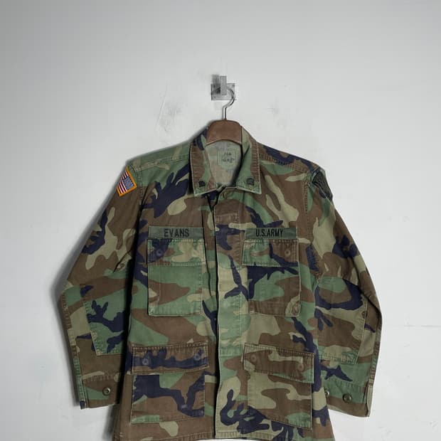 미군 오리지널 우드랜드 군복 자켓 S/XS