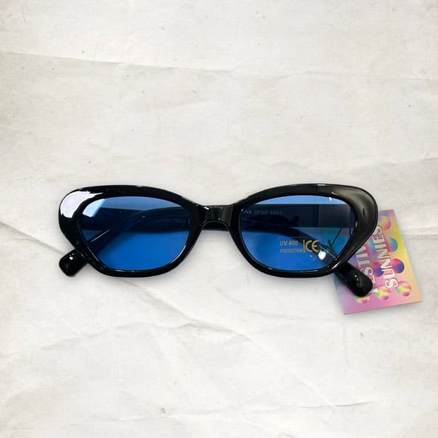 Made in USA blue tint sunglasses