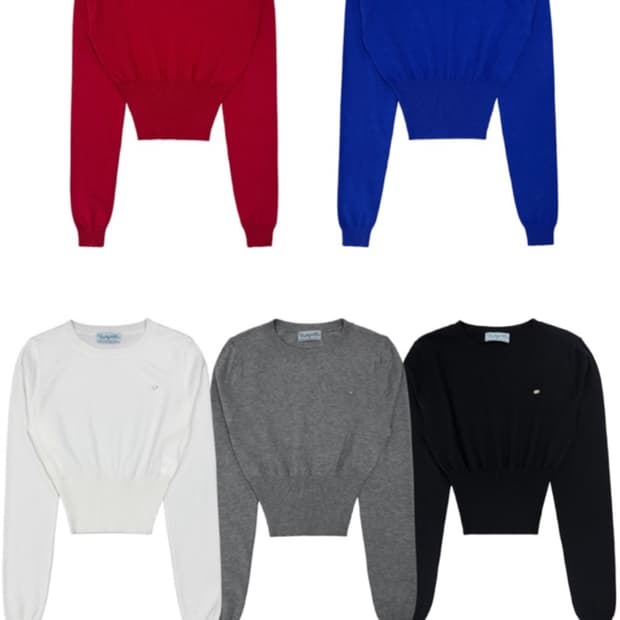 페일제이드 핏 레이온 니트 (레드)