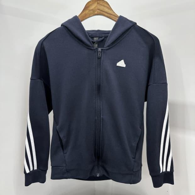 ADIDAS 후드 집업 (M~L)