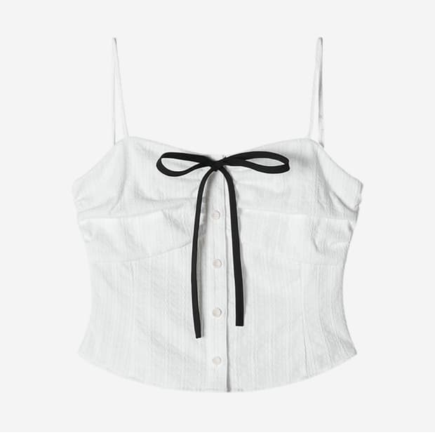 아비에무아 셔링 리본 슬리브리스