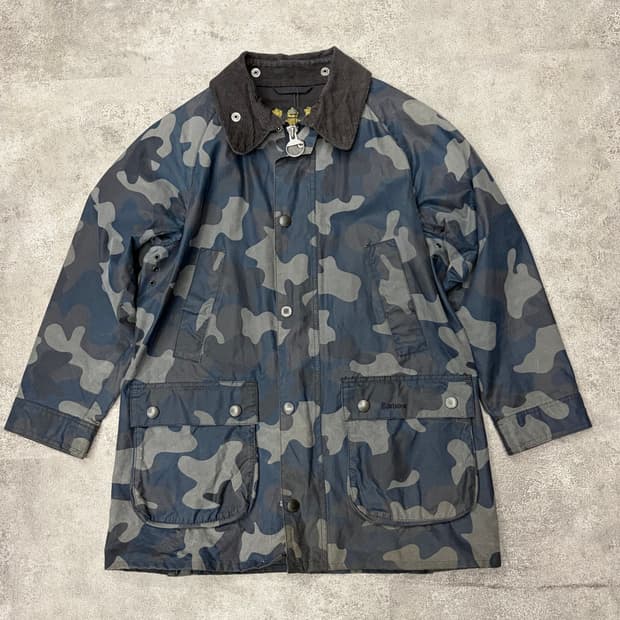 바버 카모플라쥬 왁스 자켓