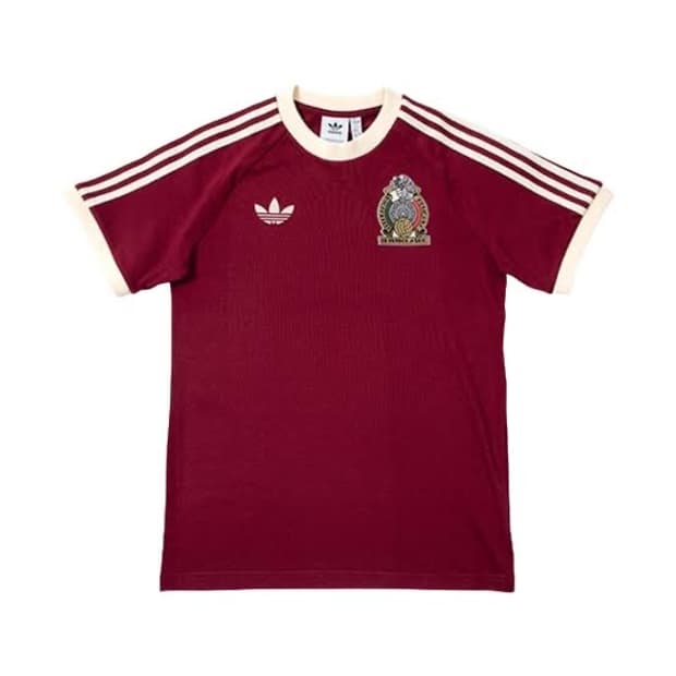 아디다스 멕시코 아디컬러 3S 티셔츠 노블 마룬