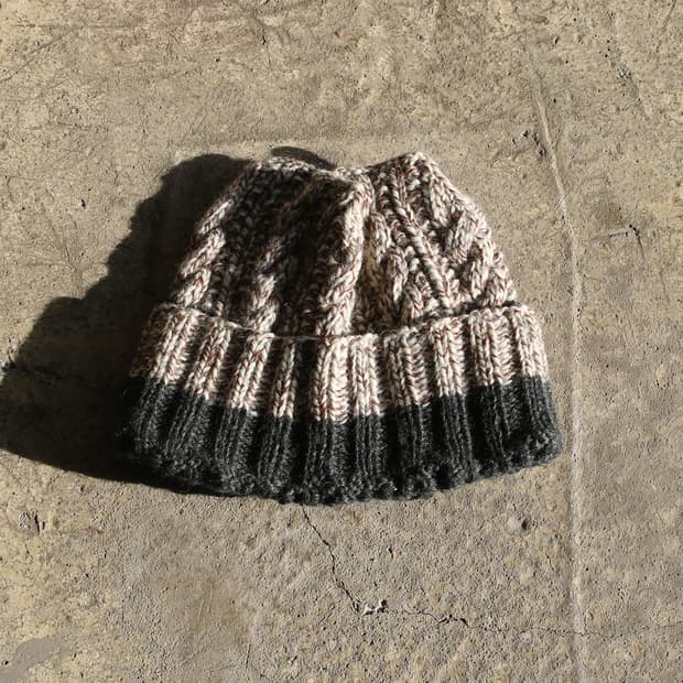 (착용컷) 니트 비니 