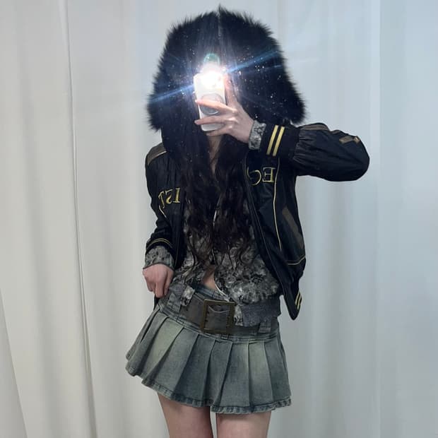 egoist 레더 울프죠 점퍼