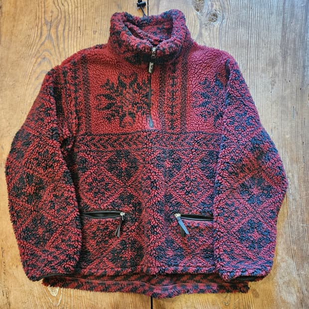 빈티지 울리치 플리스 풀오버 자켓