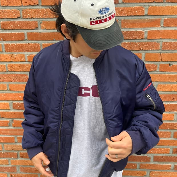 90's POLO SPORT MA-1 Bomber Jacket 