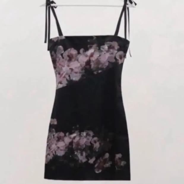 달링유어배드 새틴 블라썸 오리엔탈 원피스 