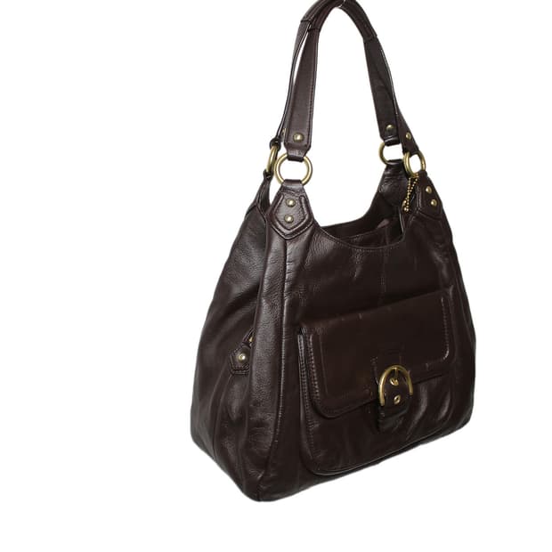 2000s Y2K COACH 코치 레더 숄더백