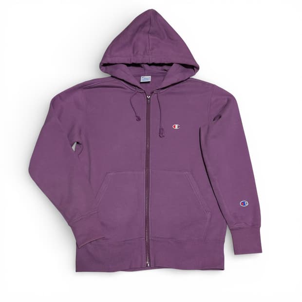 S 챔피온 퍼플 후드집업