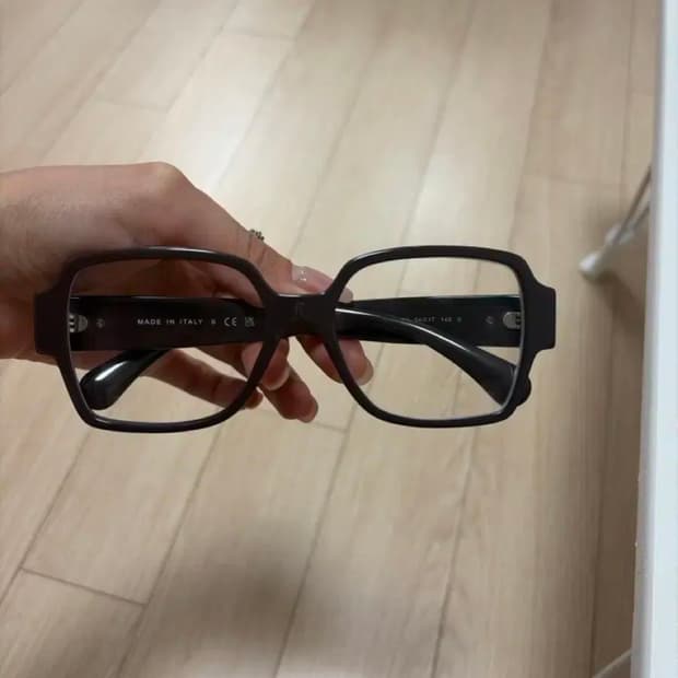 샤넬 하트 안경 브라운 54