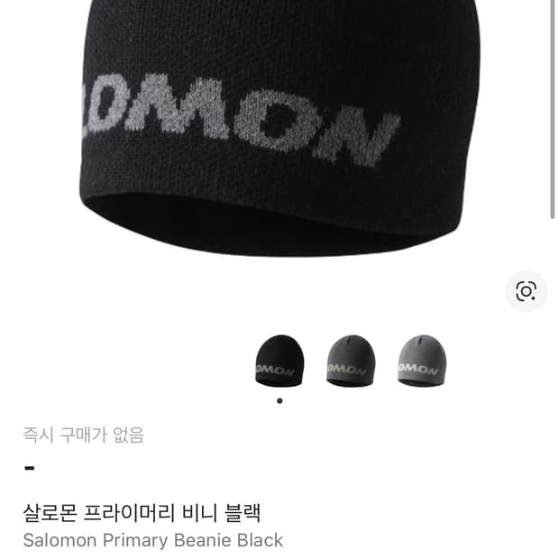 살로몬 프라이머리 비니 블랙 