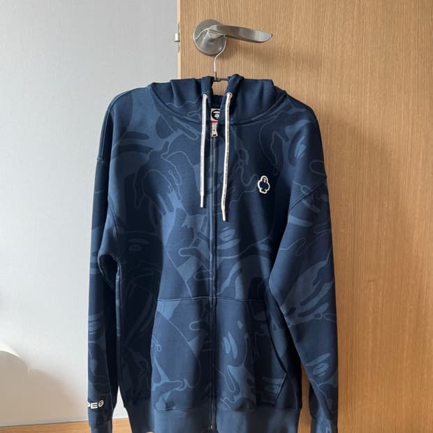 에이프 나우 클로버 후드집업 다크네이비 M