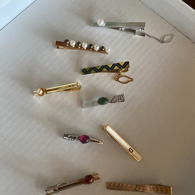 빈티지 진주 넥타이핀  일괄