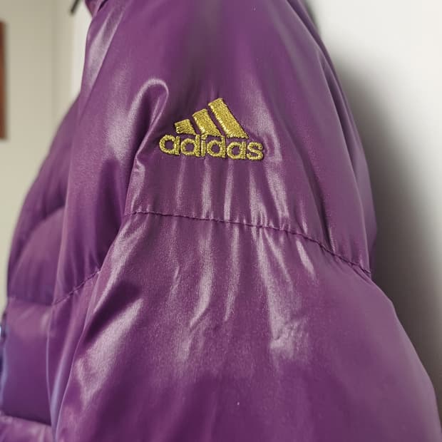 Adidas Gold Logo Snow Down Jacket - Purp