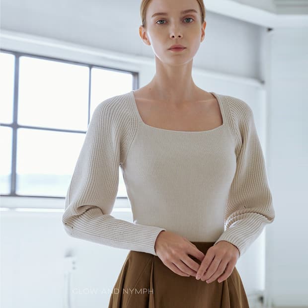 글로우앤님프(GLOW AND NYMPH) 하찌니트 55-66 새상품