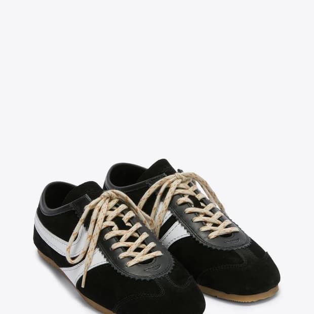 (36,37,38,39) 드리스반노튼 스웨이드 로우탑 스니커즈 블랙