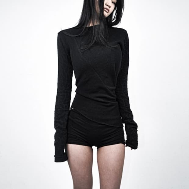 블랙스미스 커브드 바디 슬림 롱슬리브