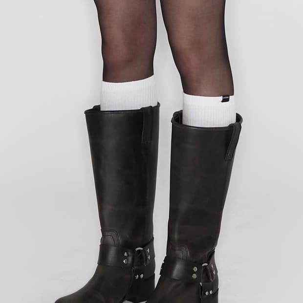 기호 바이커부츠 다크브라운