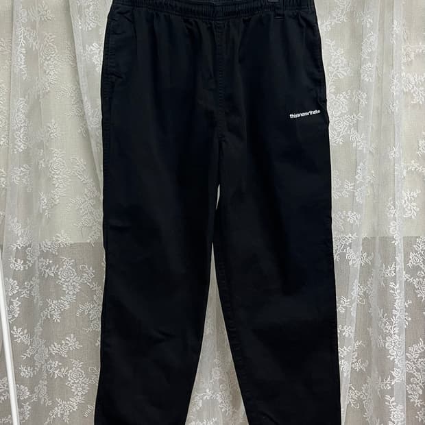 L) 디스이즈네버댓 밴딩 코튼 팬츠 블랙