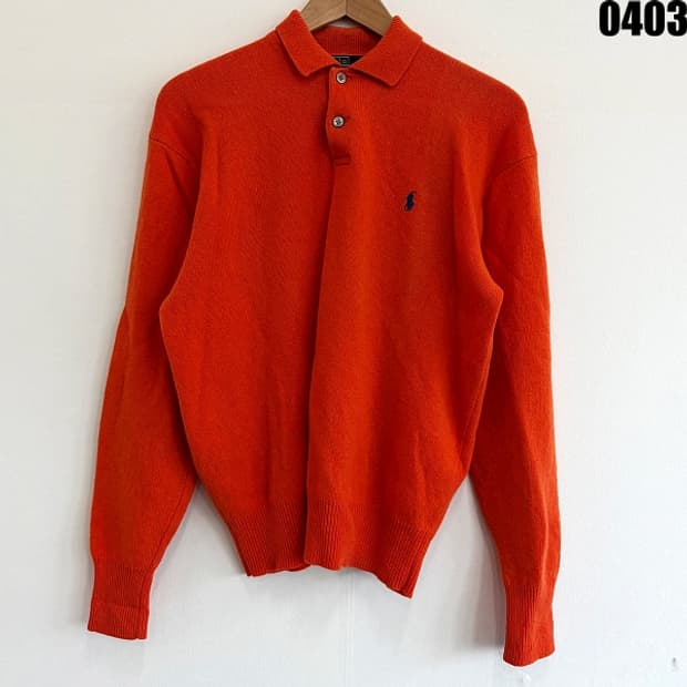 폴로 랄프로렌 램스울 니트 카라 스웨터 S 0403