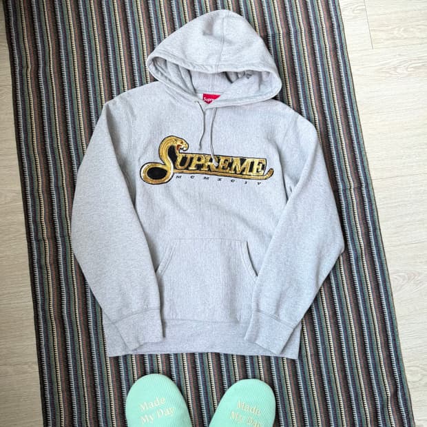 슈프림 스팽글 후드티