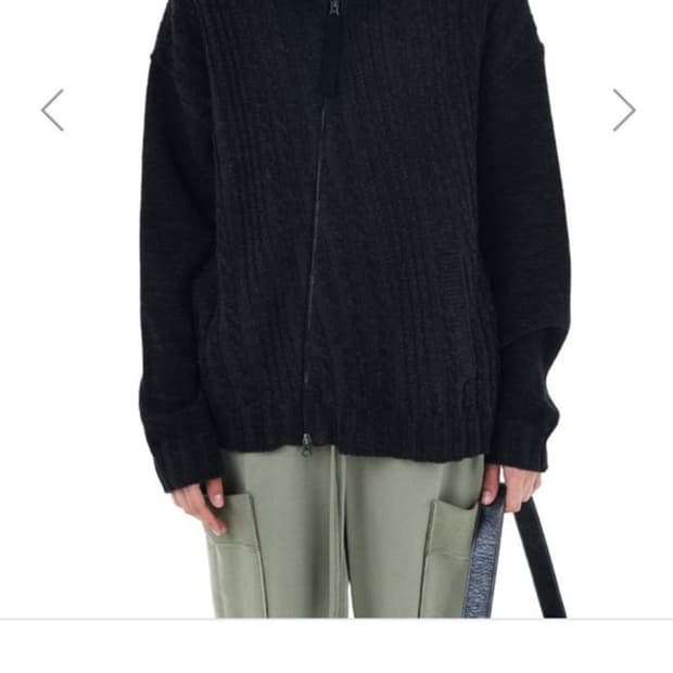 마뗑킴 사선 케이블니트가디건 정가178000