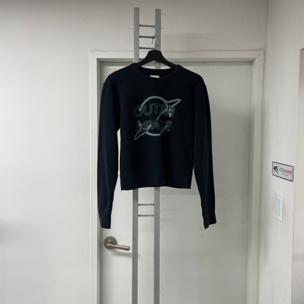 랙앤본 블랙 맨투맨 S(W)