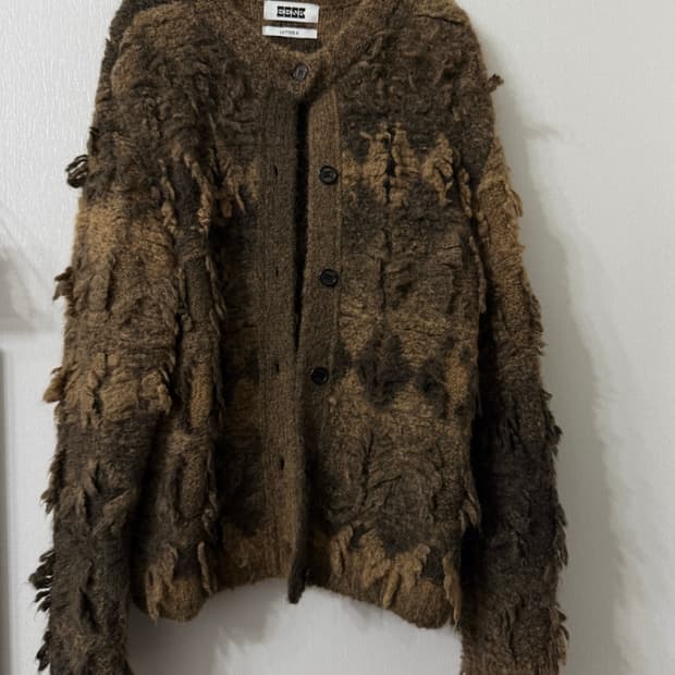 EENK textured knit cardigan 니트 가디건