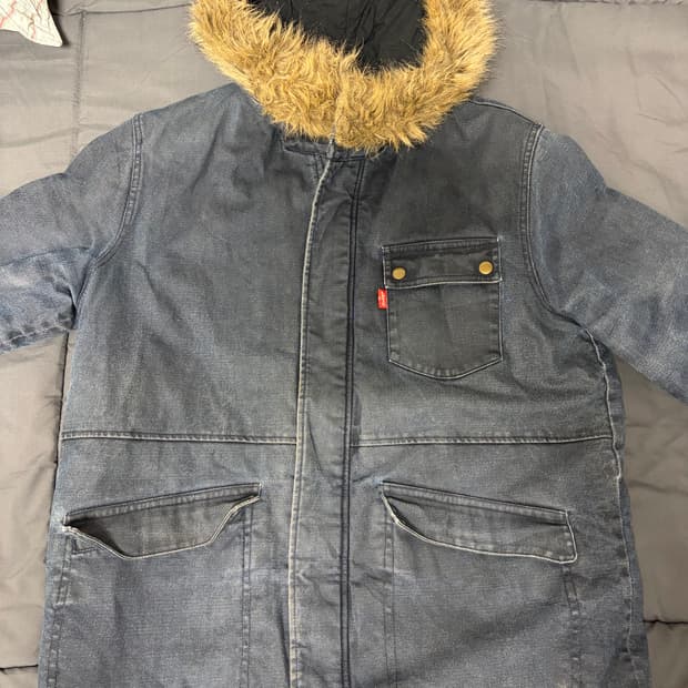 리바이스 데님 후드 야상 점퍼