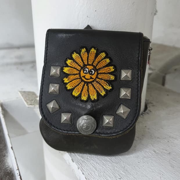 90s Hysteric Glamour Leather stud case