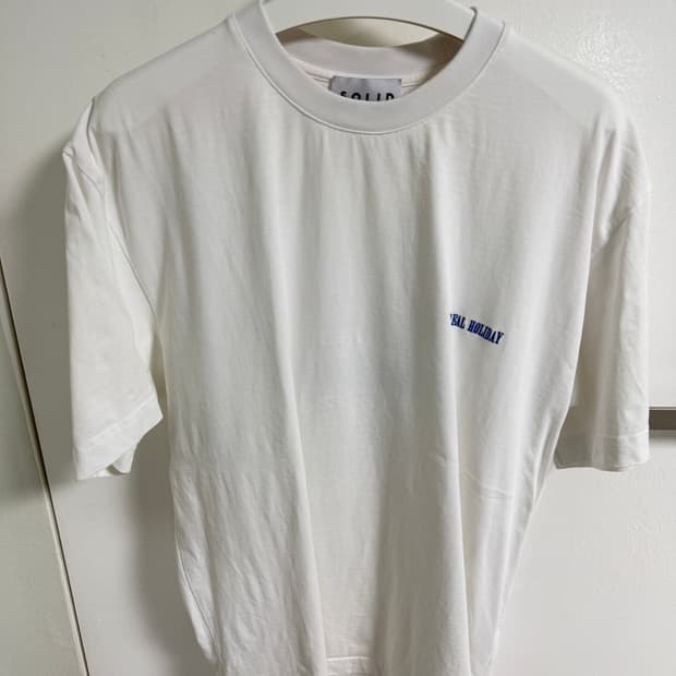 (50)솔리드옴므 반팔티셔츠 화이트