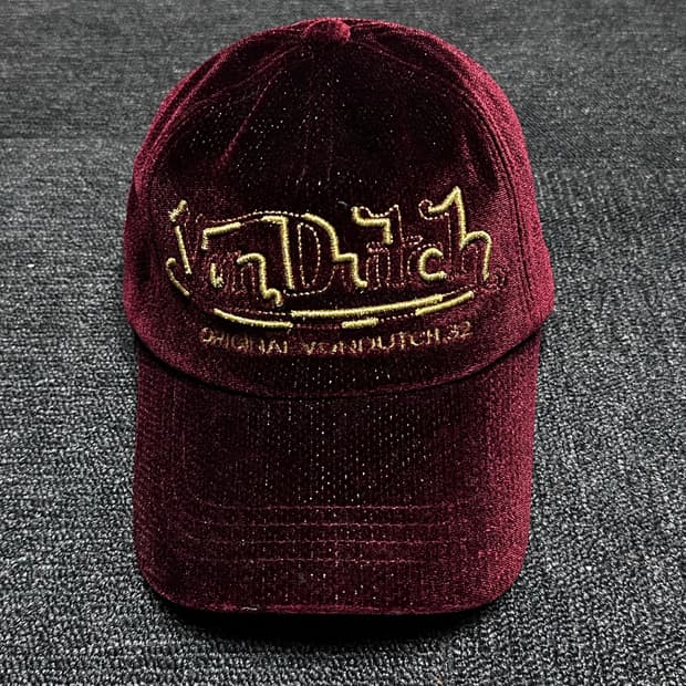 00s 본더치 y2k 벨벳 볼캡.