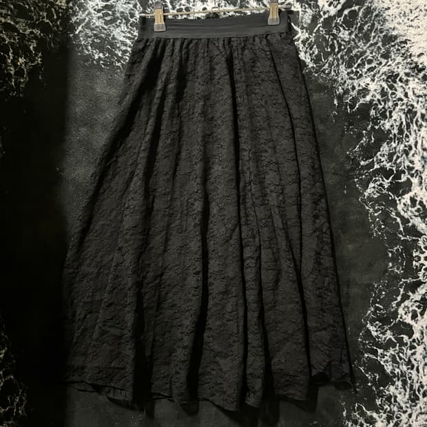 블랙페어리 레이스 롱스커트