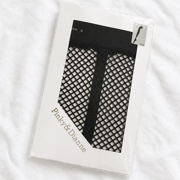 Pinky&Dianne 블랙 피쉬넷 팬티스타킹 / 망사스타킹