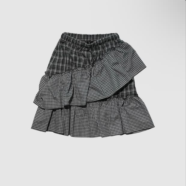 인앤양인하모니 Frill skirt, checked