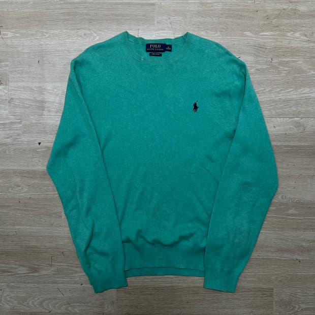 폴로 랄프로렌 피마코튼 크루넥 라운드 니트 [민트] M/95