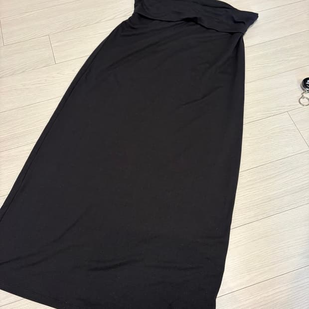 H&M 저지 맥시롱 스커트 블랙 M사이즈