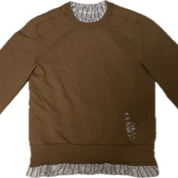 마르지엘라 레이어드 니트 브라운