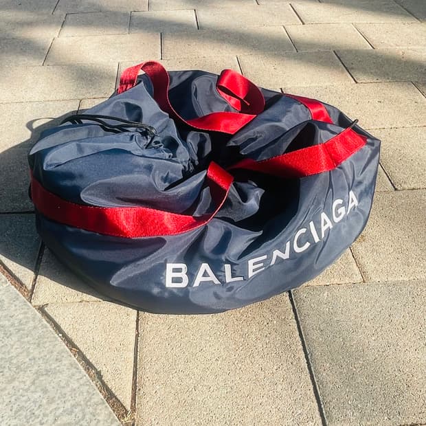 Balenciaga Wheel Drawstring Bucket Bag (