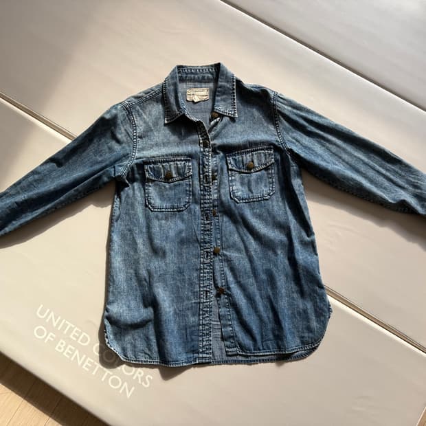 Current/Elliott 데님 셔츠 커렌트엘리엇