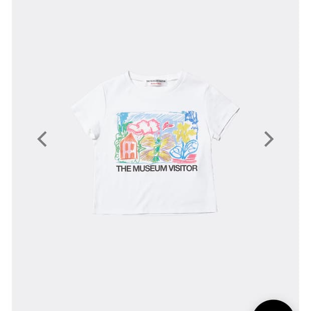 더뮤지엄 비지터 크래용 아트 프린팅 티셔츠
