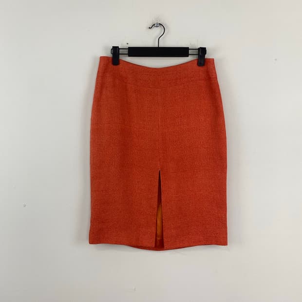 돌체앤가바나 D&G 오렌지 앞트임 스커트 <165>