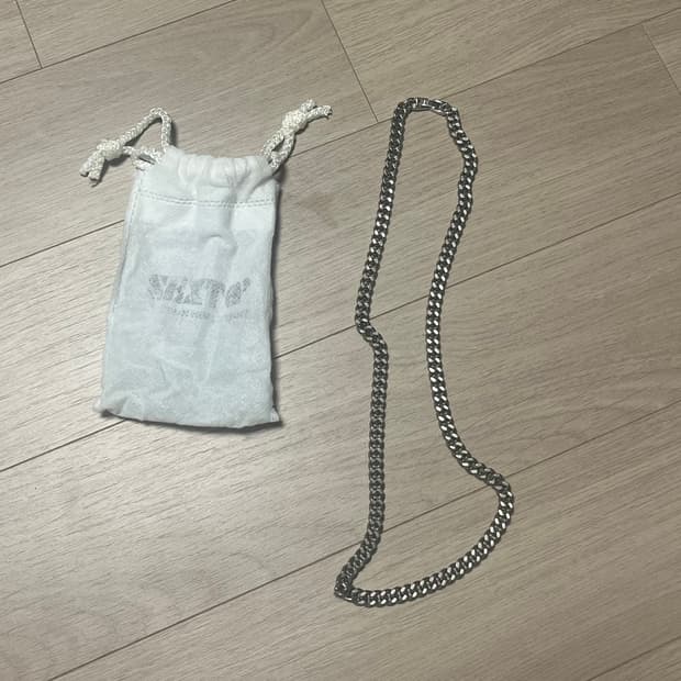 써지컬 체인 목걸이 실버