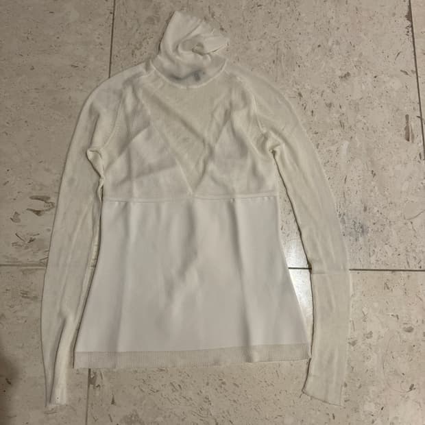 (정가 790$) 프로엔자슐러 비스코스 화이트 니트 탑 새상품 