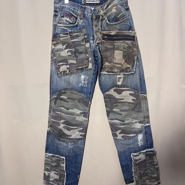 치포앤박스 90s 데님 카고 카펜터 팬츠 유니크 처분